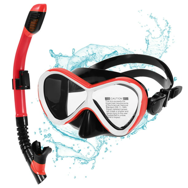 Kids Diving Mask Snorkel Set Anti Fog Goggles Swimming Dry Tube Snorkeling Mask